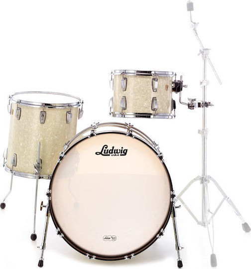 Ludwig Classic Maple Pro Beat Rock Vintage White