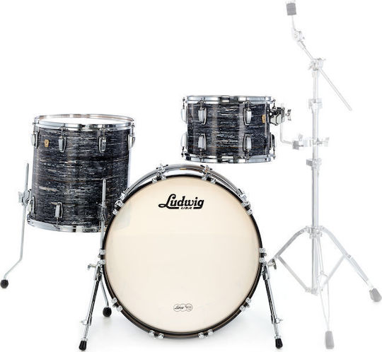 Ludwig Classic Maple Fab Schlagzeug-Set Schwarze Perlmuschel