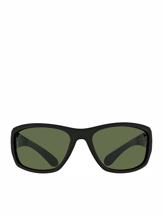 Polaroid Sport Men's Sunglasses with Black Acetate Frame and Black Polarized Lenses PLD 7005/S YYV/RC