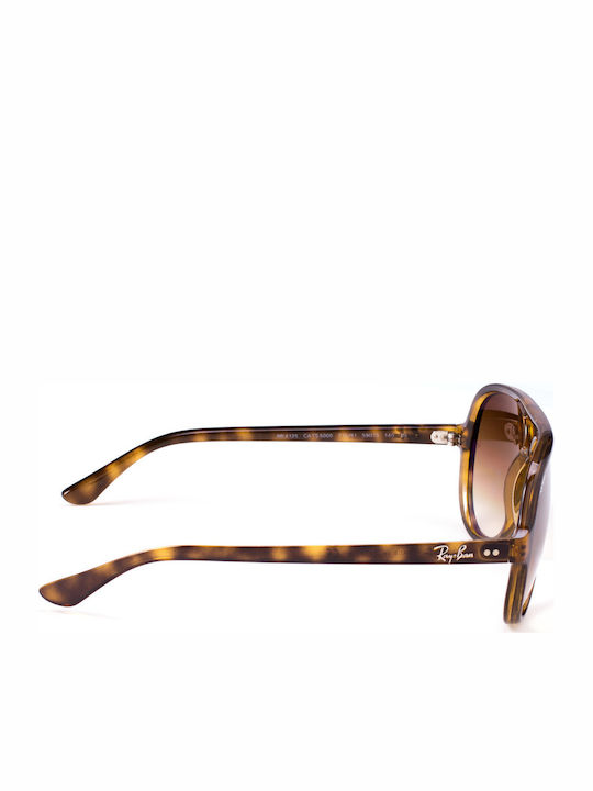 Ray Ban Cats 5000 Men's Sunglasses with Brown Tartaruga Plastic Frame and Brown Gradient Lens