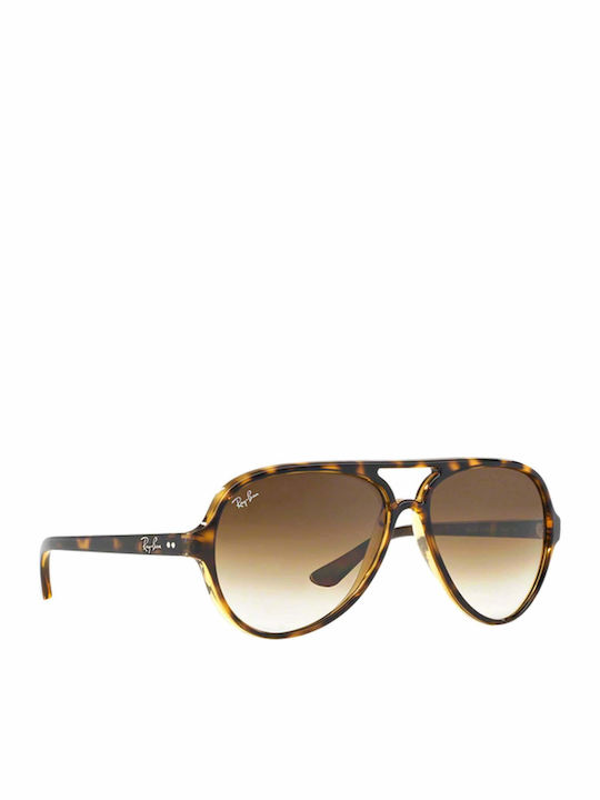 Ray Ban Cats 5000 Men's Sunglasses with Brown Tartaruga Plastic Frame and Brown Gradient Lens