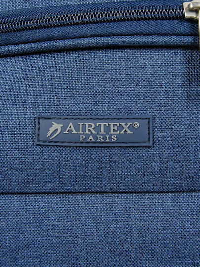 Airtex Paris Σακ Βουαγιάζ 43lt Μπλε με Ρόδες Υφασμάτινο Μ53xΠ28xΥ29εκ.