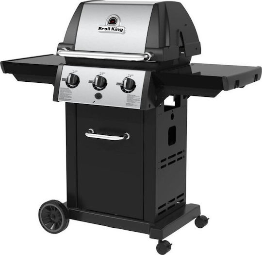 Broil King Monarch 320 Ψησταριά Υγραερίου Μαντεμένιας Σχάρας 56x38εκ. με 3 Εστίες 8.8kW