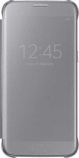 Flip Buchen Sie Kunststoff Silber (Galaxy S8)