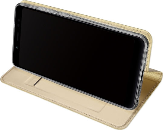 Dux Ducis Skin Pro Series Book Δερματίνης Χρυσό (Redmi Note 5)