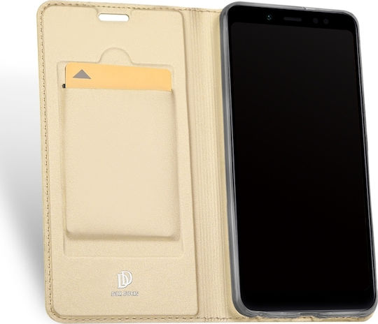 Dux Ducis Skin Pro Series Book Δερματίνης Χρυσό (Redmi Note 5)