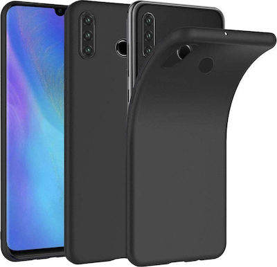 Umschlag Rückseite Silikon Schwarz (Huawei P30 Lite)