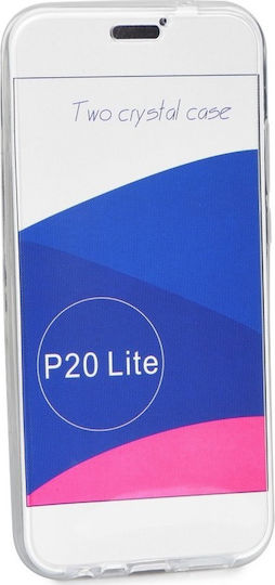 Forcell Front/Back Back Cover Σιλικόνης 0.3mm Διάφανο (Huawei P20 Lite)