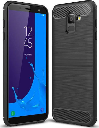 Hurtel Plus 2018 Back Cover Plastic Negru (Galaxy J6+)