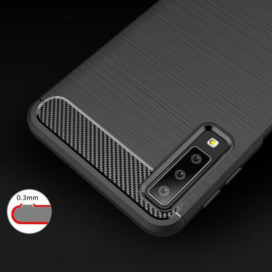 Hurtel Back Cover Silicon Negru (Galaxy A7 2018)