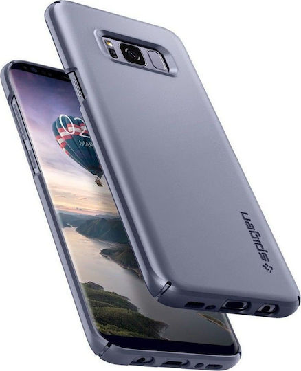 Spigen Thin Fit Задна корица Пластмаса Лилав (Galaxy S8)