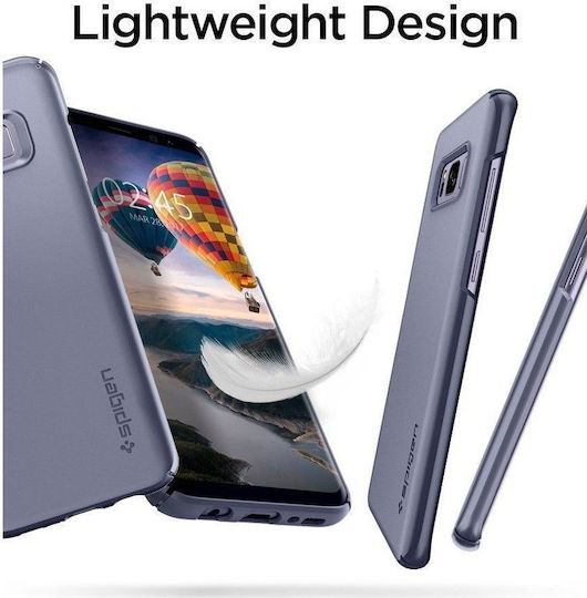 Spigen Thin Fit Задна корица Пластмаса Лилав (Galaxy S8)
