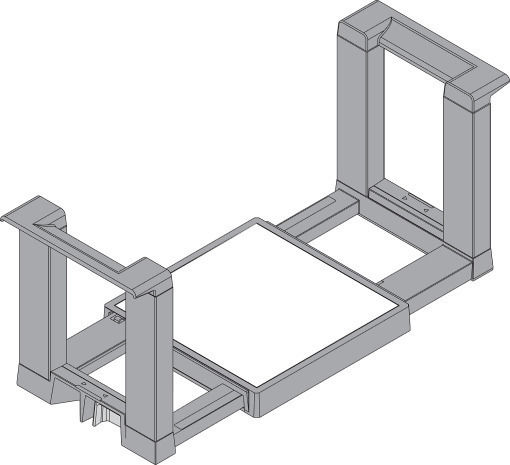 Blum Ambia Line Πιατοθήκη Ντουλαπιού Inox σε Μαύρο Χρώμα 32x32x17cm Blum Ambia Line Πιατοθήκη Ντουλαπιού Inox σε Μαύρο Χρώμα 32x32x17cm