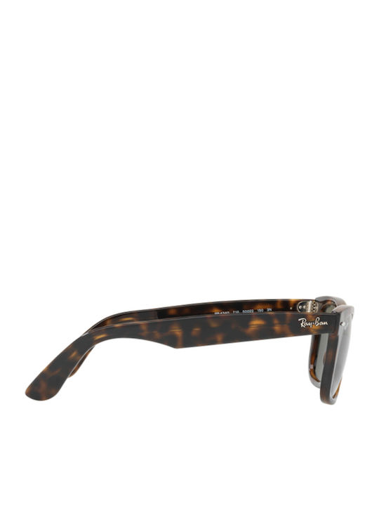 Ray Ban Wayfarer Ease Sunglasses Brown with Acetate Frame & Green Lens