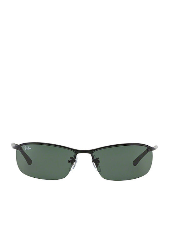 Ray Ban Унисекс Слънчеви Очила с Черна Метална Рамка и Зелени Стъкла RB3183 006/71