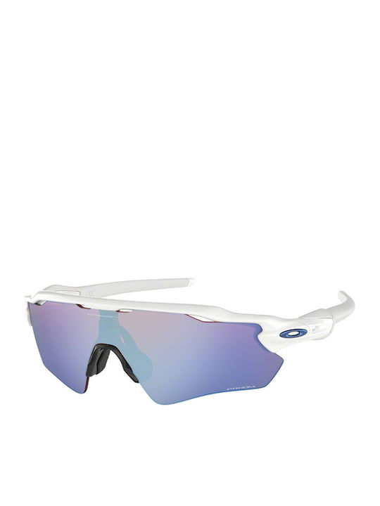 Oakley Radar Ev Path Ανδρικά Γυαλιά Ηλίου με Λευκό Κοκκάλινο Σκελετό και Μωβ Καθρέφτη Φακό OO9208-47