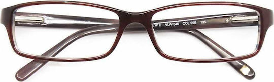 Loewe Κοκκάλινος Σκελετός Γυαλιών Μπορντό VLW54699B
