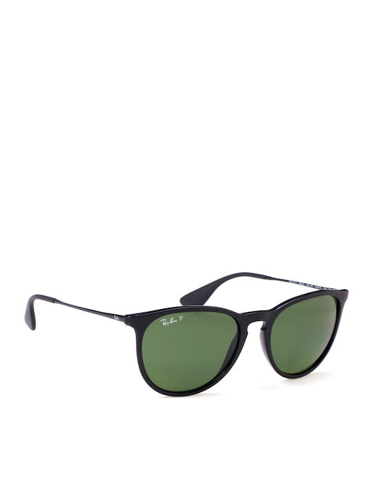Ray Ban Erika Дамски Слънчеви Очила с Черна Рамка и Зелени Поляризирани Стъкла RB4171 601/2P