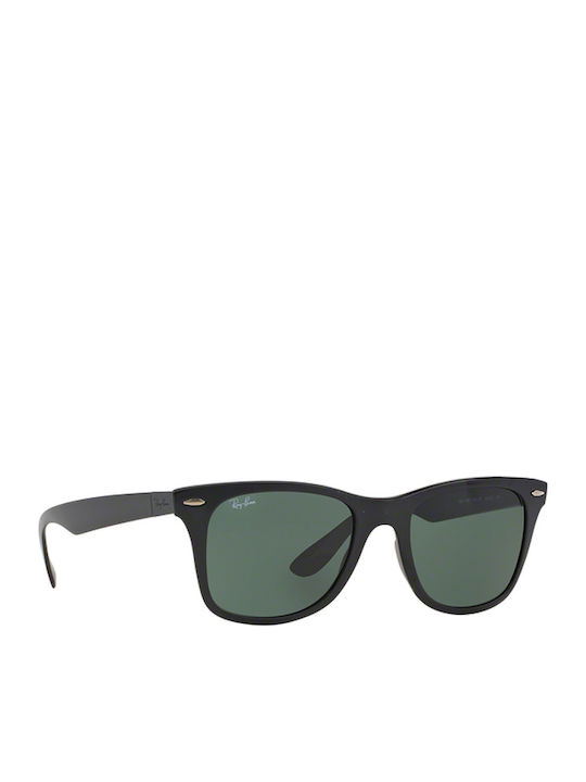Ray Ban Wayfarer Literforce Unisex Ochelari de soare cu Negru Cadru și Verde Polarized Lentilă