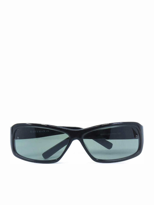Hoffman Sunglasses Μαύρα with Acetate Frame & Black Lens