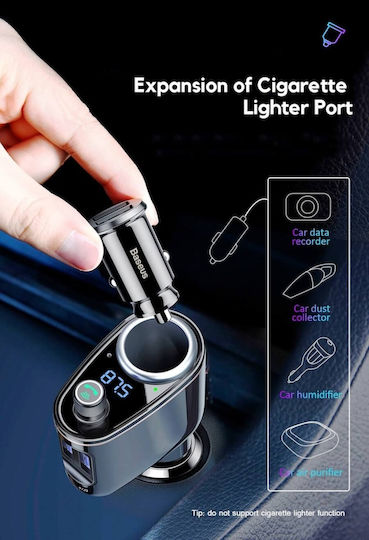 Baseus FM Transmitter Αυτοκινήτου Locomotive με USB