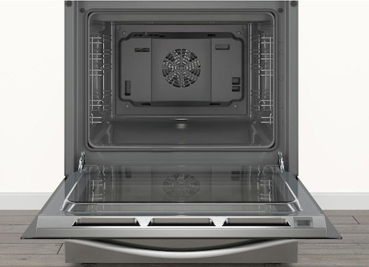 Pitsos Herd 66Es mit Keramikkochfeldern B60cm. Inox
