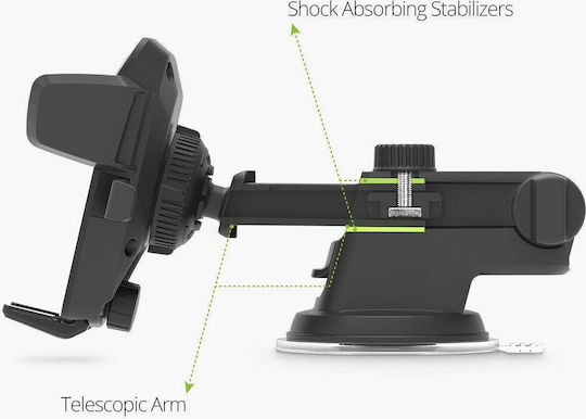 iOttie Βάση Κινητού Αυτοκινήτου Easy One Touch 3 Car & Desk Mount με Ρυθμιζόμενο Βραχίονα