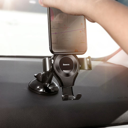 Baseus Osculum Car Mobile Mount with Adjustable Hooks Black