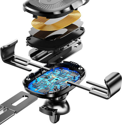 Baseus Car Mount for Phone Qi Wireless Fast Charger Air Vent Gravity Car Moun with Adjustable Hooks and Wireless Charging