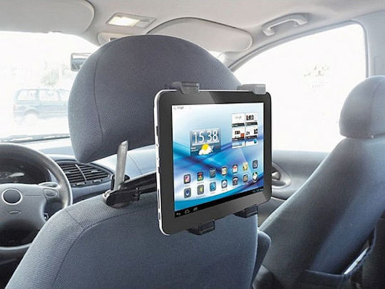 Suport pentru iPad și Tabletă pentru Tetieră Auto Suport Auto pentru Telefoane Mobile și Tablete cu Cârlige Reglabile Neagră