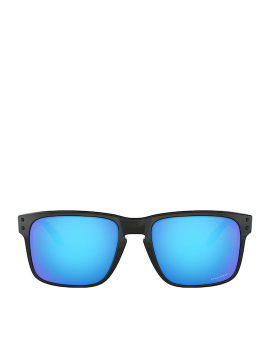Oakley Holbrook Men's Sunglasses with Black Plastic Frame and Blue Mirror Lens OO9102-F5