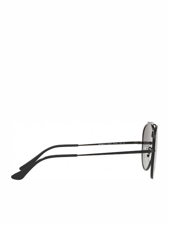 Ray Ban Blaze Aviator Men's Sunglasses with Black Metal Frame and Black Gradient Lens