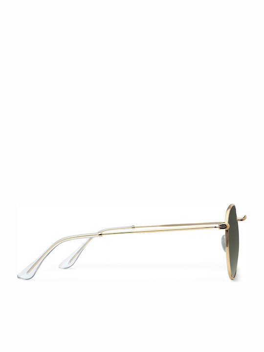 Meller Yster Unisex Γυαλιά Ηλίου με Χρυσό Μεταλλικό Σκελετό και Πράσινο Φακό Y-GOLDOLIVE