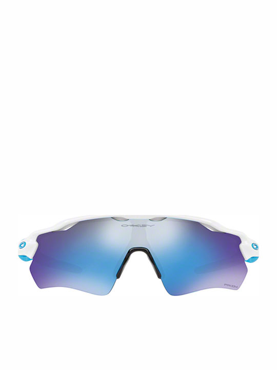 Oakley Radar Ev Path Ανδρικά Γυαλιά Ηλίου με Λευκό Κοκκάλινο Σκελετό και Μπλε Καθρέφτη Φακό OO9208-57