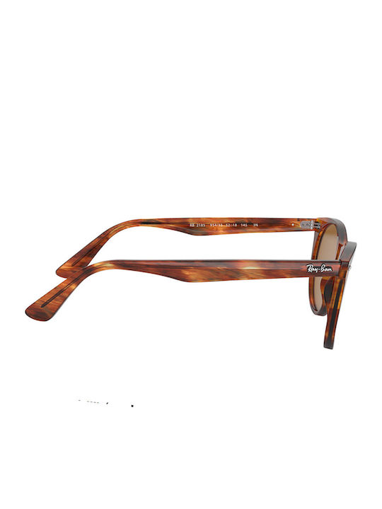 Ray Ban Wayfarer II Унисекс Слънчеви Очилa с Кафяв Костенурка Пластмасова Рамка и Кафяви Стъкла
