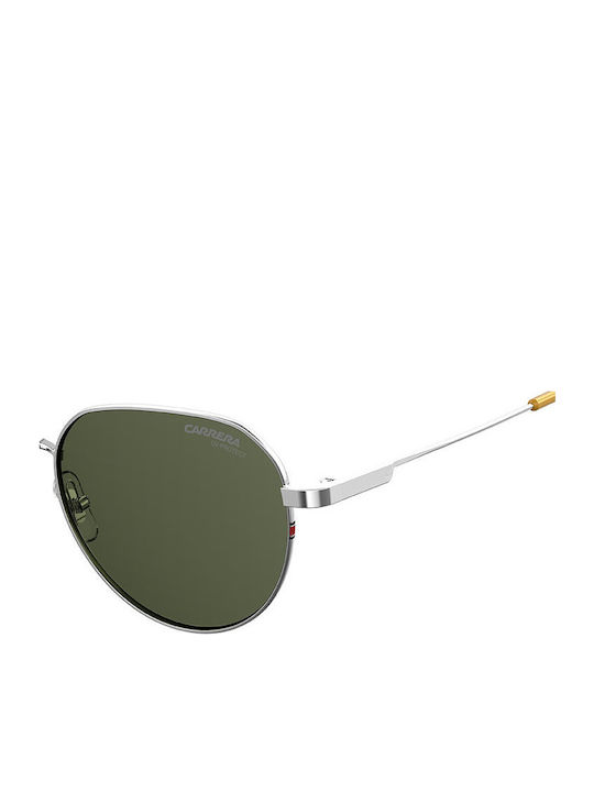 Carrera Women's Sunglasses with Silver Metallic Frame and Grey Lenses 2015T/S 010/QT