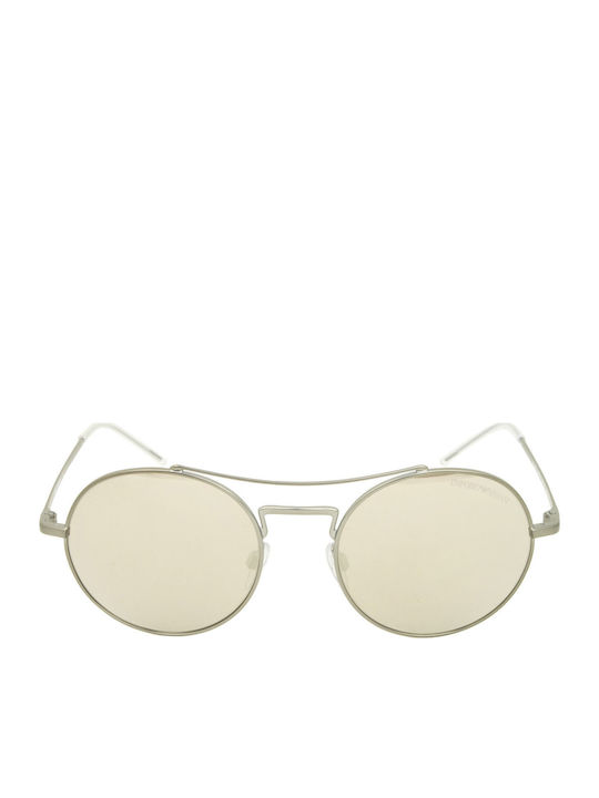 Emporio Armani Men's Sunglasses with Grey Metallic Frame and Brown Mirror Lens EA2061 30035A