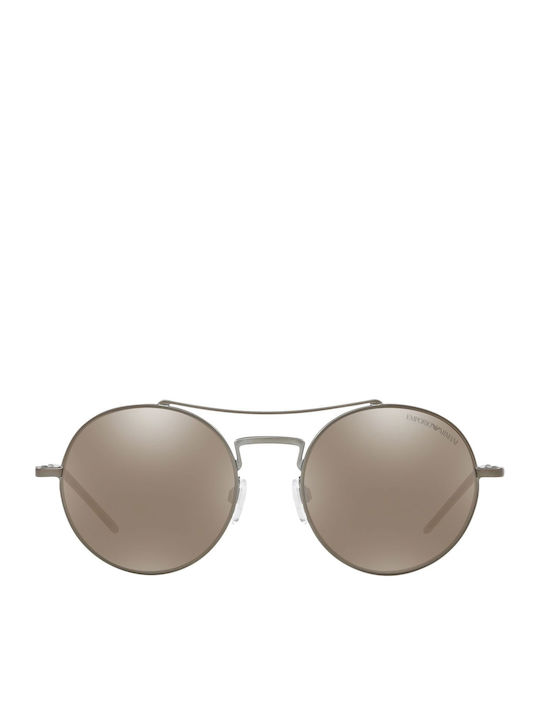 Emporio Armani Sonnenbrillen mit Silber Rahmen und Braun Spiegel Linse EA2061 30035A