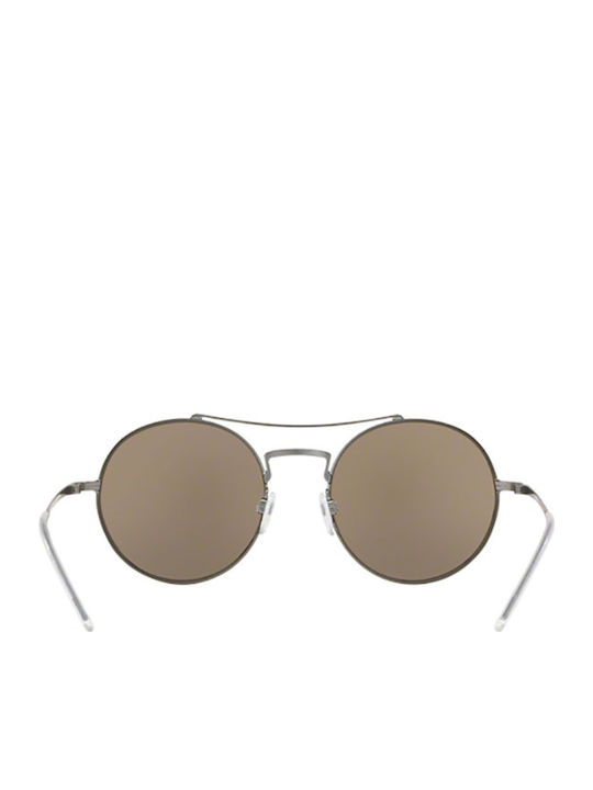 Emporio Armani Men's Sunglasses with Grey Metallic Frame and Brown Mirror Lens EA2061 30035A