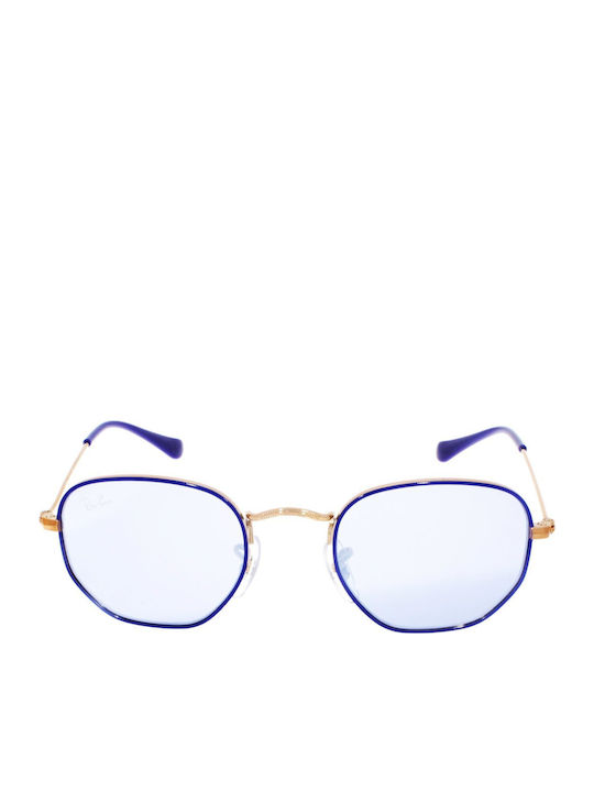 Ray Ban Άθραυστα Παιδικά Γυαλιά Ηλίου με Καθρέφτη Φακό Μπλε RB9541SN 264/1U