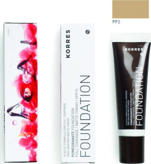 Korres Pomegranate Liquid Make Up SPF15 PF3 30ml
