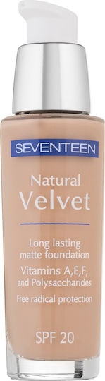 Seventeen Natural Velvet Longlasting Matte Mov/alb SPF20 70 Camel deschis 30ml
