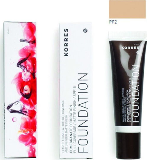 Korres Pomegranate Liquid Make Up SPF15 PF2 30ml