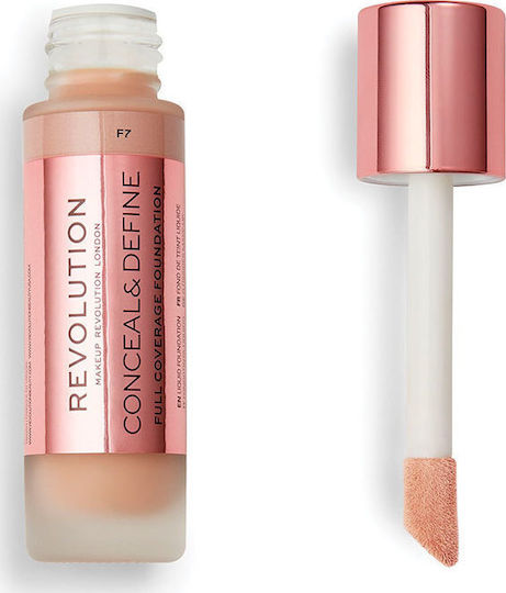 Revolution Beauty Conceal & Define Full Coverage Foundation F7 23ml