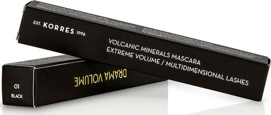 Korres Drama Volcanic Minerals Маскара за Обем 01 Черно 11мл