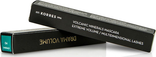 Korres Drama Volcanic Minerals Маскара за Обем 04 Emerald 11мл
