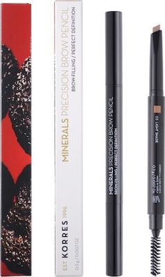 Korres Minerals Precision Bleistift für Augenbrauen 03 Light Shade Doppelseitig