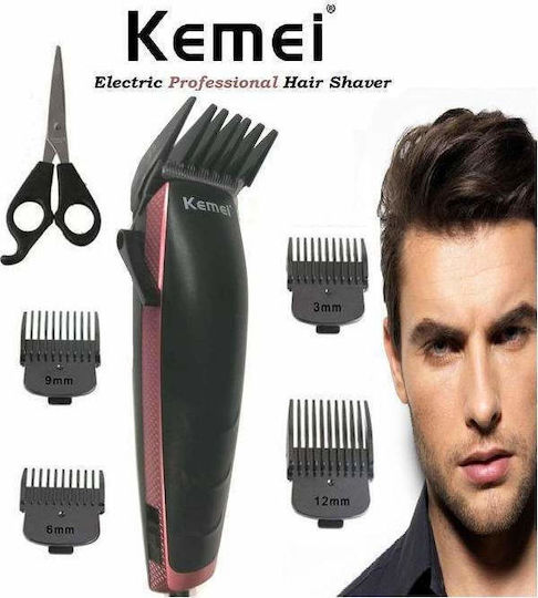Kemei Professionelles Haarschneider Satz Stromversorgung Mit Kabel Schwarz KM-4702
