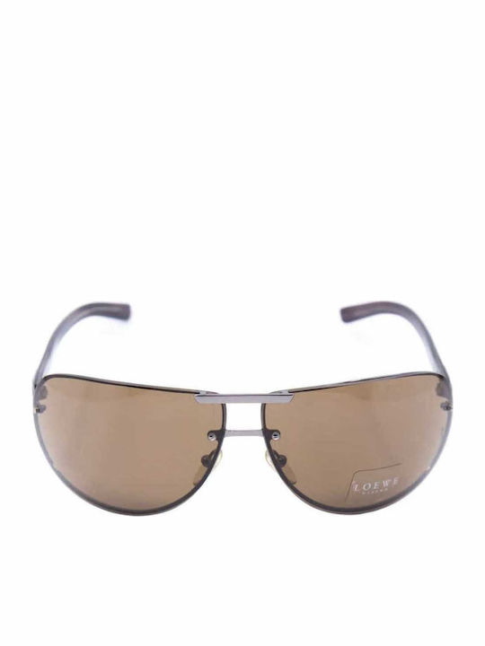 Loewe Unisex Γυαλιά Ηλίου με Καφέ Μεταλλικό Σκελετό SLW178 568