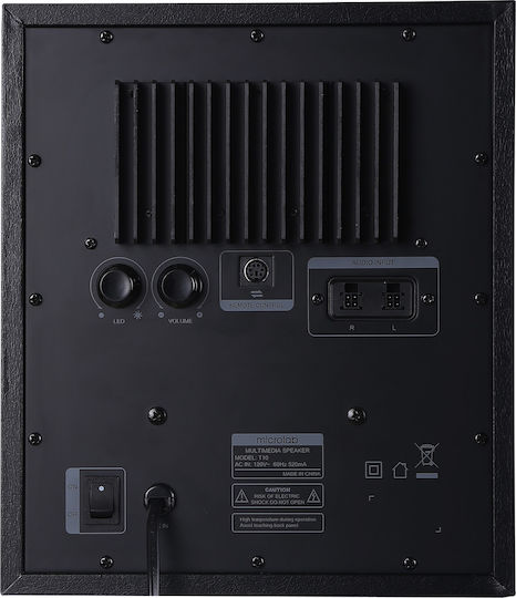 Microlab Τ10 Ασύρματα Ηχεία Υπολογιστή 2.1 με Bluetooth και Ισχύ 56W Μαύρα